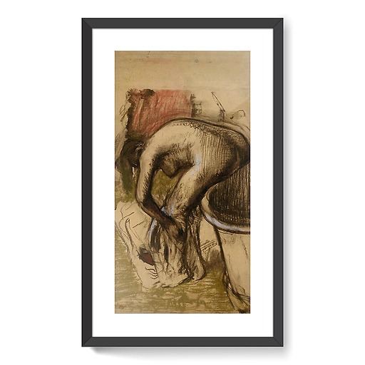 Wiping bathers (framed art prints)