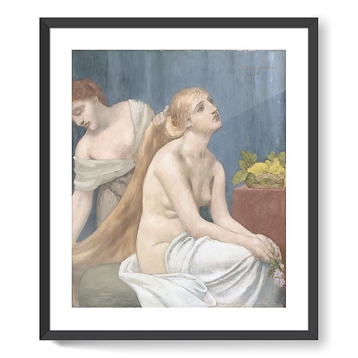 Woman at her toilet or The toilet (framed art prints)