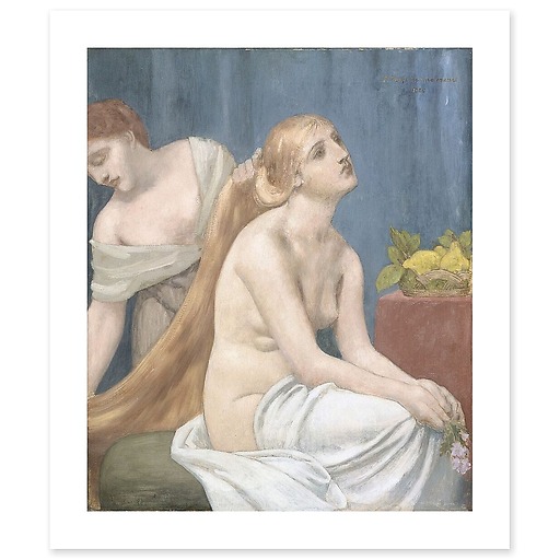 Woman at her toilet or The toilet (canvas without frame)
