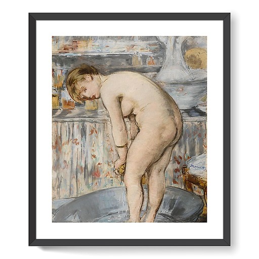 Woman in a tub (framed art prints)