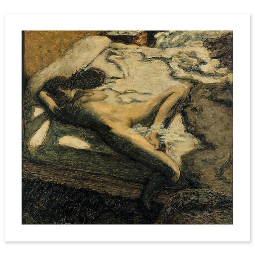 Femme assoupie sur un lit ou l'indolente ou Farniente (affiches d'art)