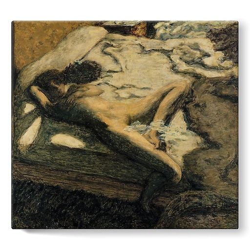 Femme assoupie sur un lit ou l'indolente ou Farniente (toiles sur châssis)