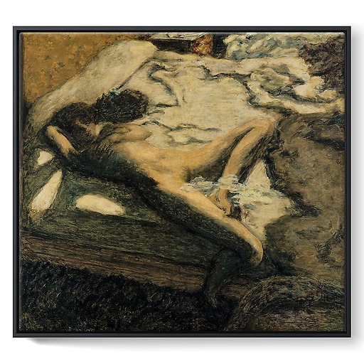 Woman Dozing on a Bed or The Indolent Woman (framed canvas)