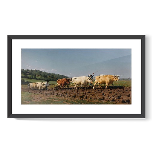 Ploughing in Nevers also called The First Dressing (framed art prints)