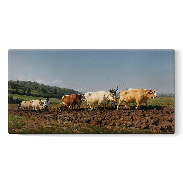 Ploughing in Nevers also called The First Dressing (stretched canvas)
