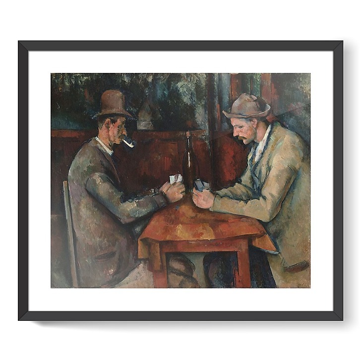 Les joueurs de cartes (affiches d'art encadrées)
