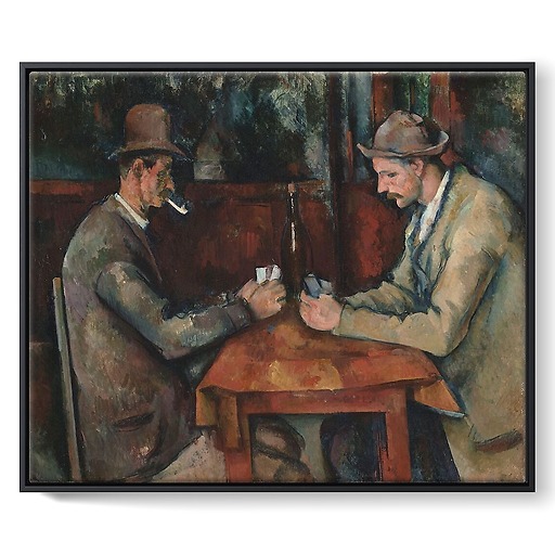 The card players (framed canvas)