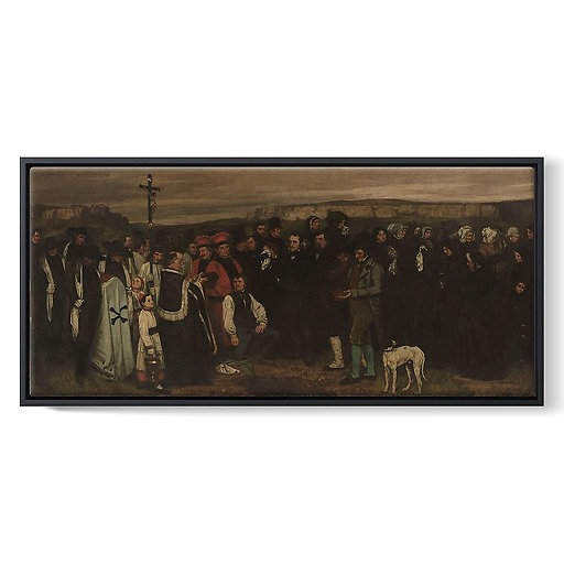 A Burial at Ornans (framed canvas)