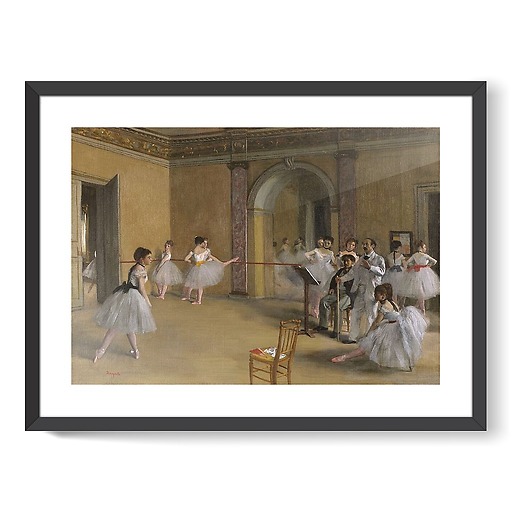 The Foyer of the Opera at Rue Le Peletier (framed art prints)