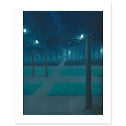 Nocturne au Parc Royal de Bruxelles (affiches d'art)