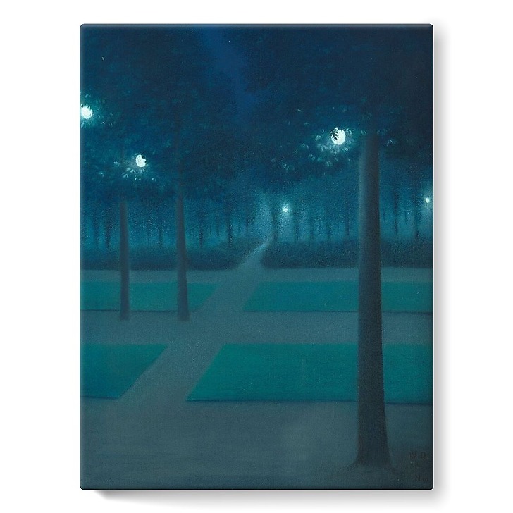 Nocturn in the Parc Royal, Brussels (stretched canvas)