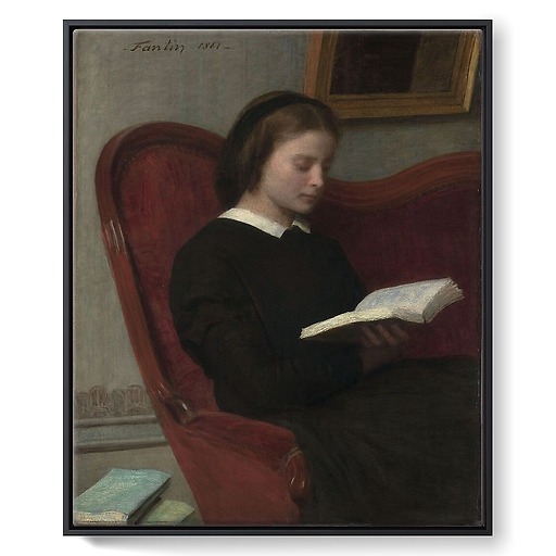 The Reader (Marie Fantin Latour, the Artist's Sister) (framed canvas)