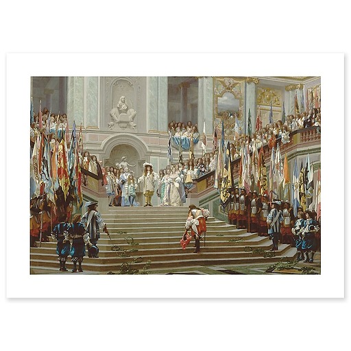 Reception of Condé in Versailles (canvas without frame)