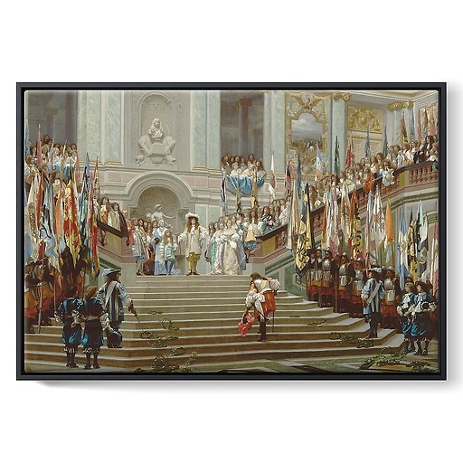 Reception of Condé in Versailles (framed canvas)