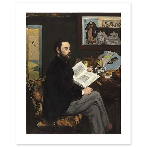 Emile Zola (canvas without frame)