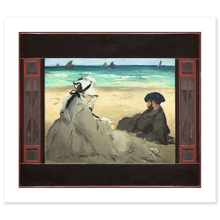 Sur la plage (toiles sans cadre)