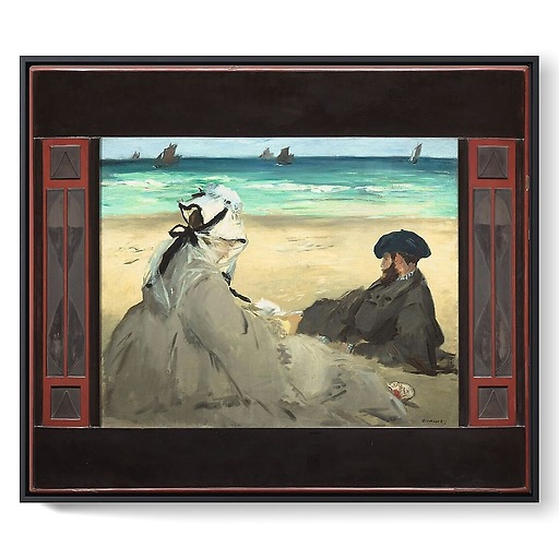 On the Beach (framed canvas)