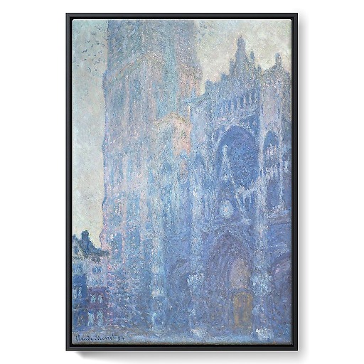 Cathédrale de Rouen. Le portail et la tour Saint-Romain, effet du matin, harmonie blanche (toiles encadrées)