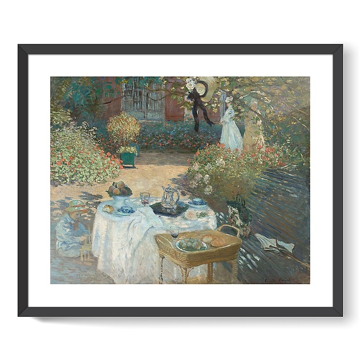 Le déjeuner: panneau décoratif (affiches d'art encadrées)