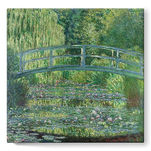 Water Lily Pond, Green Harmony (stretched canvas)