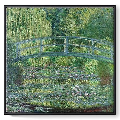 Water Lily Pond, Green Harmony (framed canvas)