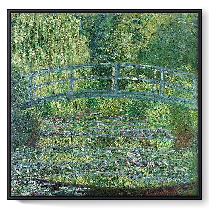 Water Lily Pond, Green Harmony (framed canvas)