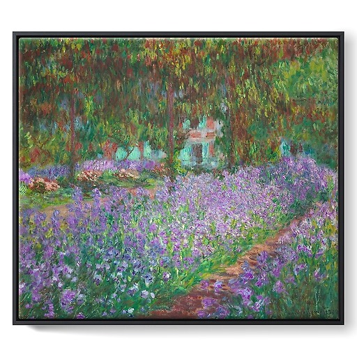 The artist's garden at Giverny (framed canvas)