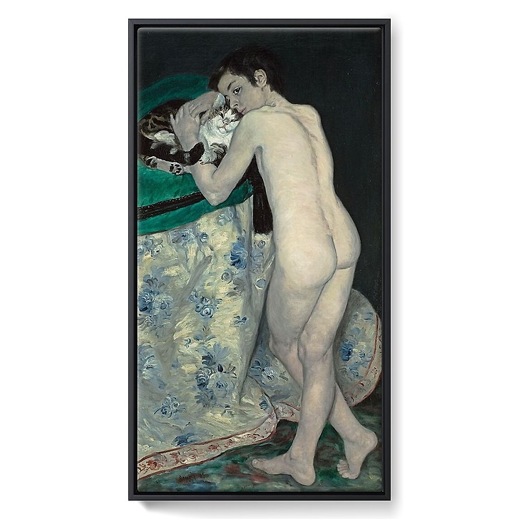 Le garçon au chat (toiles encadrées)