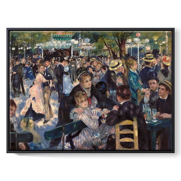 Ball At The Moulin De La Galette (framed canvas)