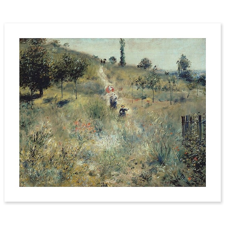 Chemin montant dans les hautes herbes (affiches d'art)