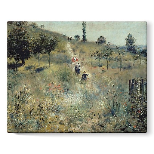 Rising way in the high grass (stretched canvas)