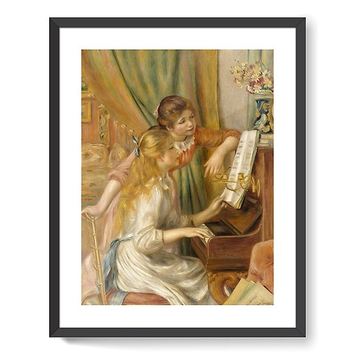 Young Girls at the Piano (framed art prints)