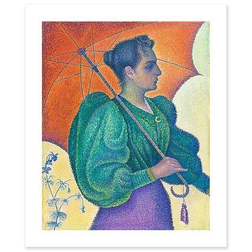 Woman with a Parasol (canvas without frame)