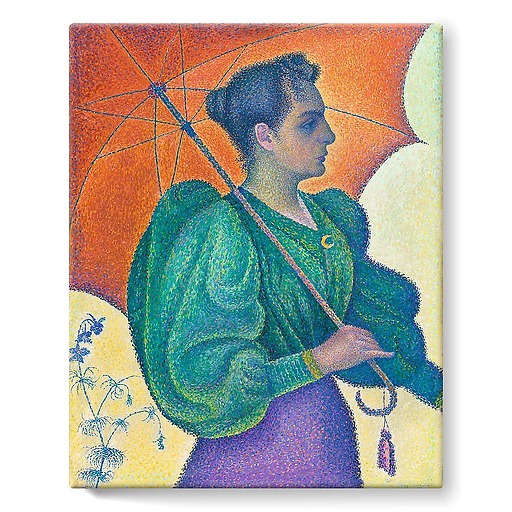 Woman with a Parasol (stretched canvas)