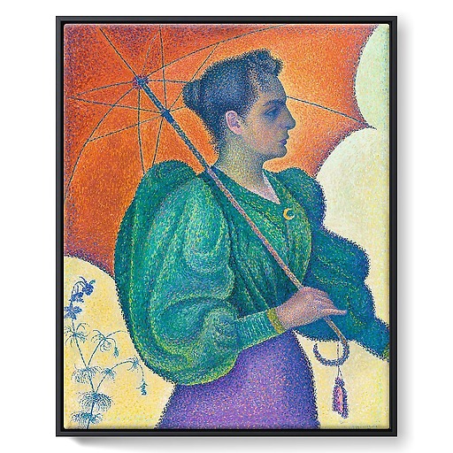 Woman with a Parasol (framed canvas)