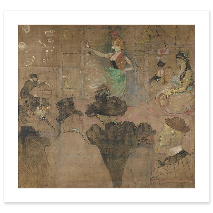 Panel for La Goulue's Booth at the Foire du Trône II/II (canvas without frame)