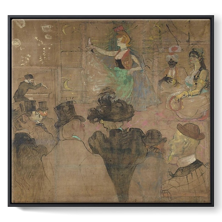 Panneaux pour la baraque de la Goulue, à la Foire du Trône à Paris II/II (toiles encadrées)