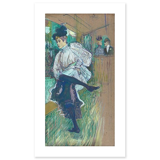 Jane Avril Dancing (canvas without frame)