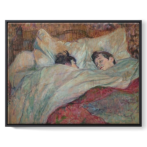 The bed (framed canvas)