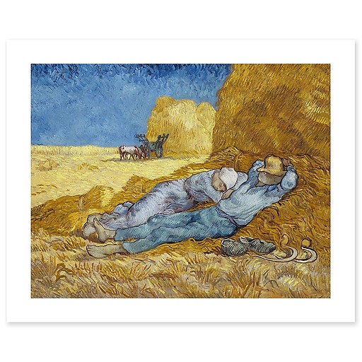 La méridienne ou la sieste (d'après Millet) (affiches d'art)