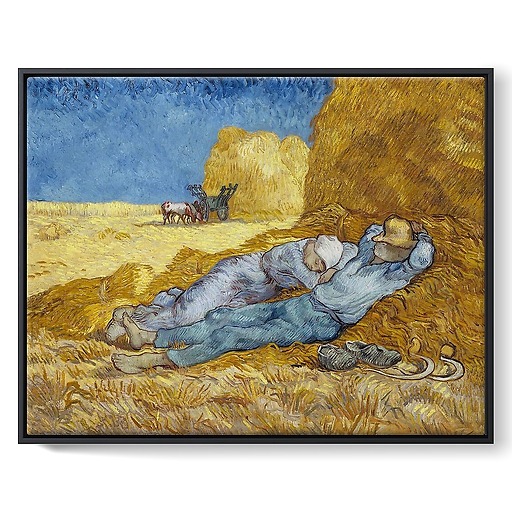 The siesta (after Millet) (framed canvas)