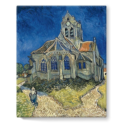 The Church in Auvers-sur-Oise (stretched canvas)