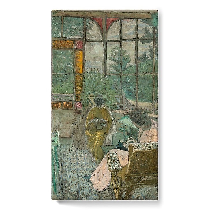 La véranda du Coadigou à Loctudy, Marcelle Aron et Marthe Mellot (toiles sur châssis)