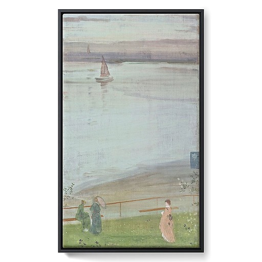 Variations in Violet and Green (framed canvas)
