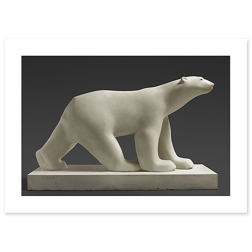 White bear (canvas without frame)