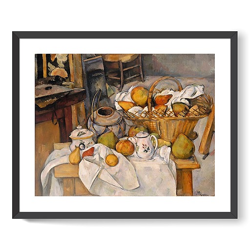 Kitchen table (Still-life with basket) (framed art prints)