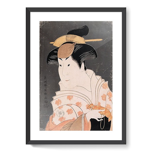 Portrait de l'onnagata Iwai Hanshirô IV dans le rôle de Shigenoi (affiches d'art encadrées)
