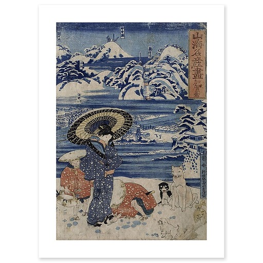 Frozen Snow from Kaga Province (canvas without frame)