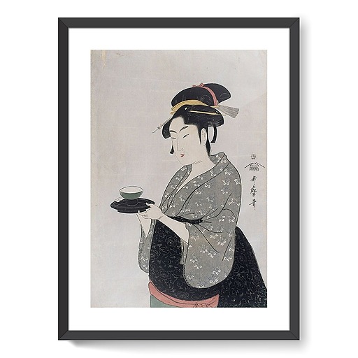 Portrait of Naniwaya Okita (framed art prints)