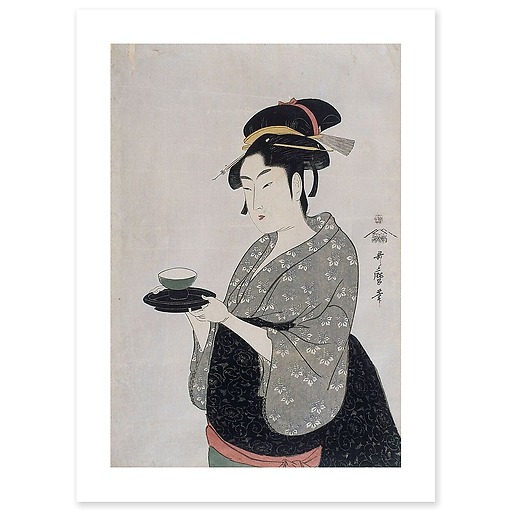 Portrait de Naniwaya Okita (toiles sans cadre)